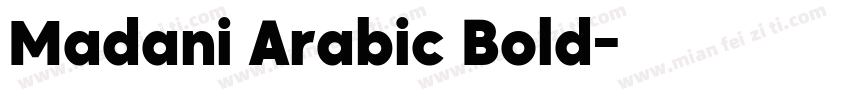 Madani Arabic Bold字体转换